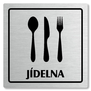 Jídelna, 80x80mm, stříbrná, Arizona